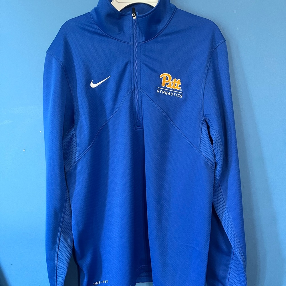 NWT Nike Dri-Fit Quarter Zip Royal Blue Size S